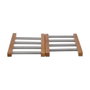 5Five Salvamantel extensible de bambú e inoxidable 35,2 x 22,2 x 2 cm