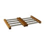 5Five Salvamantel extensible de bambú e inoxidable 35,2 x 22,2 x 2 cm