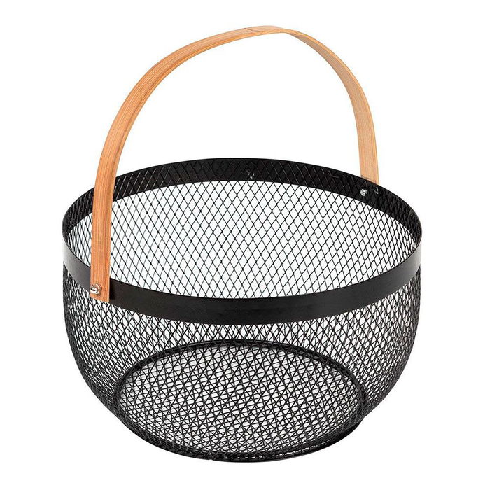 5Five Noir kitchen Cesta de malla retro Ø29 cm Negra Metal 5Five Noir kitchen Cesta de malla retro Ø29 cm Negra Metal