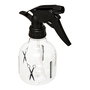 5Five Botella spray transparente y negra, 250 ml
