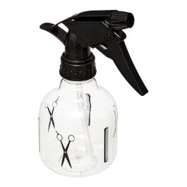 5Five Botella spray transparente / negro de 250 ml