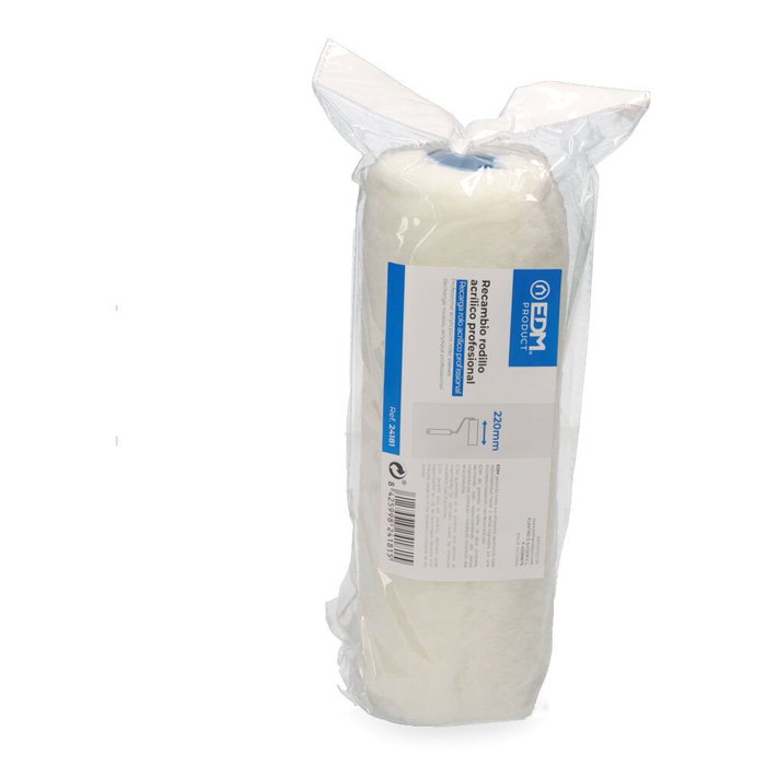 Edm Rodillo Acrílico de Recambio 22 cm Pelo Largo Fachadas y Muros para Referencia 24166