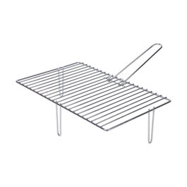 Sauvic Parrilla con 3 patas para chimeneas 46,6 x 28 cm