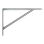 Amig Escuadra de acero Palomilla 9806 gris metal 25 x 20 cm
