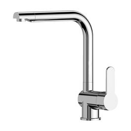 Edm Grifo Monomando Cocina Caño Alto Serie Calella Cromado Latón Zinc Cerámico