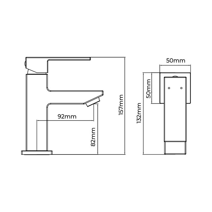 Grifo monomando de lavabo serie getaria edm