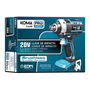 Koma Tools Llave de Impacto Brushless 20V 280Nm, Sin Batería Ni Cargador, 1/2", 0-2300RPM, Luz LED, Portaherramientas, Clip Colgar - Pro Series