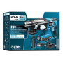 Koma Tools Martillo Perforador 20V SDS Plus, Kit con Maletín, Batería 4.0Ah y Cargador, Modelo 20v-mp-k, 3 Funciones (Taladro, Percutor), 1.8J, Luz LED, Incluye 3 Brocas