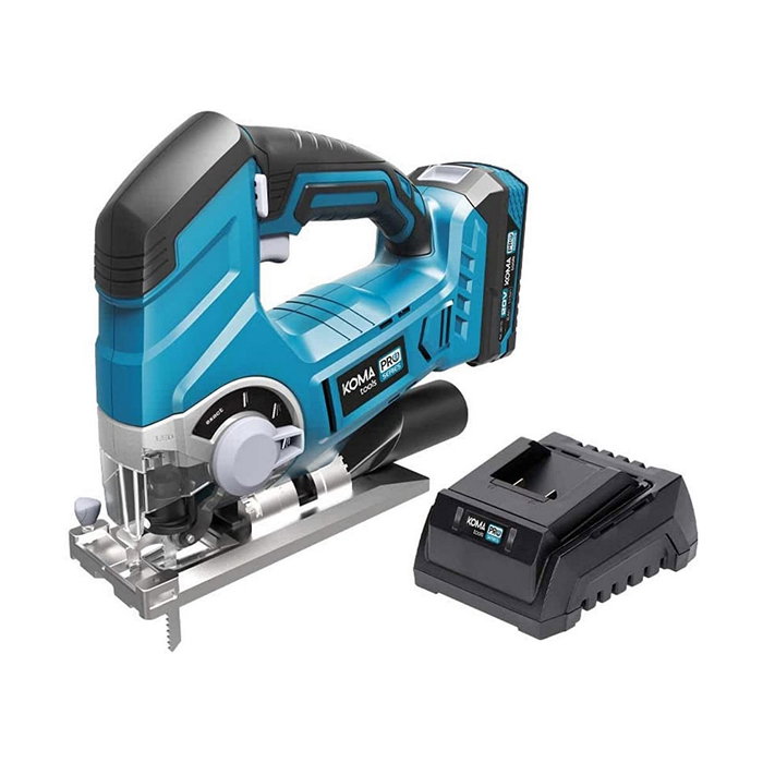 Koma Tools Sierra de calar 20V con batería 2.0Ah y cargador