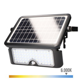 Edm Aplique Solar LED Multifuncional 10W Negro