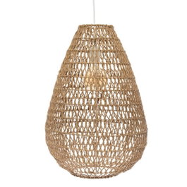 Atmosphera Lámpara de techo Tressé color arena 55 x 37,5 cm