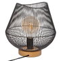 Atmosphera Lámpara de mesa Jena Negro E27