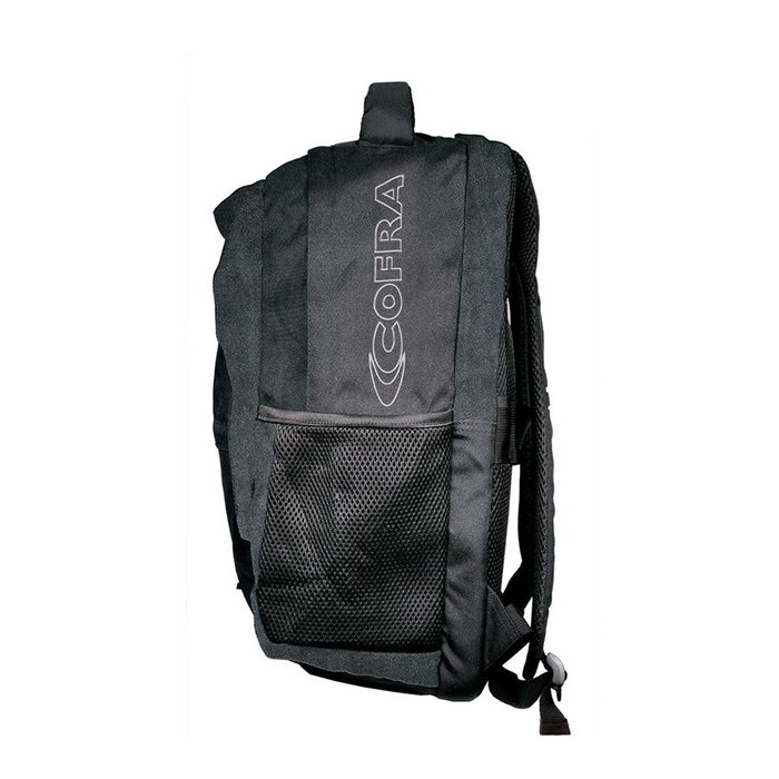 Cofra Mochila Tessenow Negra 45 x 35 x 25 cm para Portátil 15.4 Pulgadas, 39L, Poliéster Reciclado Eco Friendly