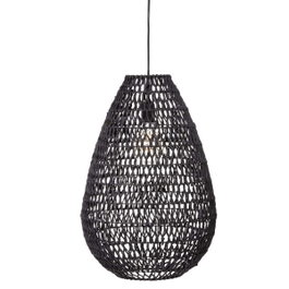 Atmosphera Lámpara de techo Tressé negra E27 ø37,5 x 55 cm