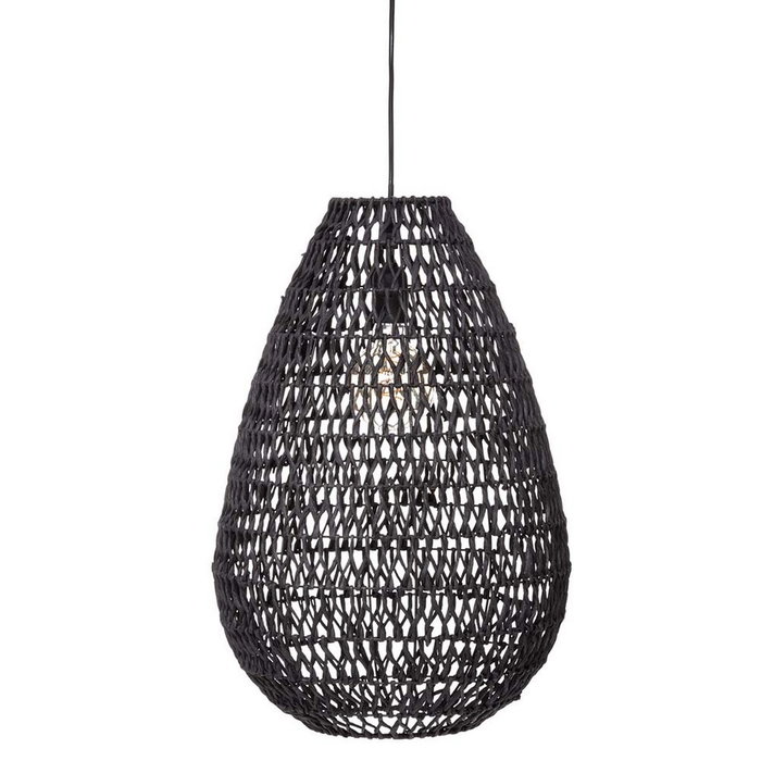 Atmosphera Lámpara de techo Tressé negra E27 ø37,5 x 55 cm Atmosphera Lámpara de techo Tressé negra E27 ø37,5 x 55 cm