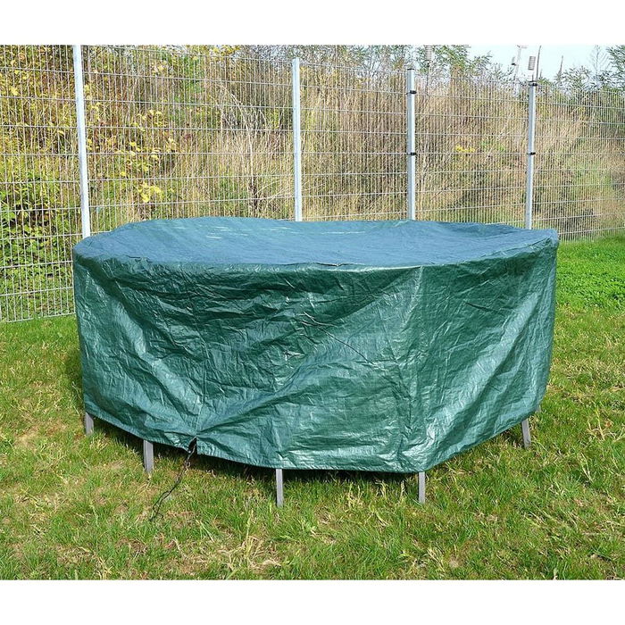 Altadex Funda Protectora Mesa y Sillas Ø325 x 90 cm Impermeable Protección UV Verde Polietileno 100 g/m²