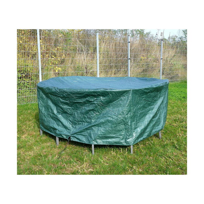 Altadex Funda Protectora Circular para Mesa y Sillas, ø325 x 90 cm, Verde