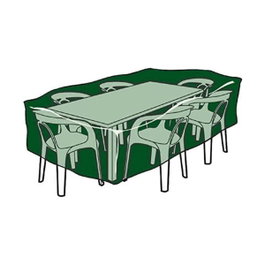 Altadex Funda de protección para mesa y sillas, 205 x 325 x 90 cm, Verde