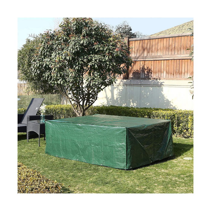 Altadex Funda de protección para mesa y sillas, 205 x 325 x 90 cm, Verde
