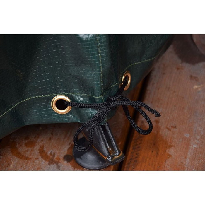 Altadex Funda Protectora para Mesa y Sillas, 205 x 325 x 90 cm, Polietileno 100 g/m², Impermeable, Verde