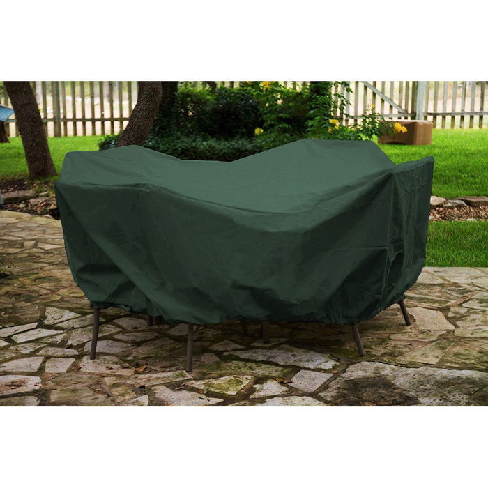 Altadex Funda Protectora para Mesa y Sillas Impermeable Ø205 x 90 cm Poliéster 240 g/m² Verde