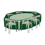 Altadex Funda protectora circular para mesa y sillas ø325 x 90 cm Verde