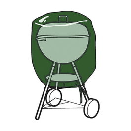 Altadex Funda de protección para barbacoas ø73 x 60 cm, Verde
