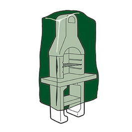 Altadex Funda Protectora para Barbacoa 128 x 80 x 253 cm, Poliéster 240 g/m², Impermeable, Transpirable, Protección UV, Verde