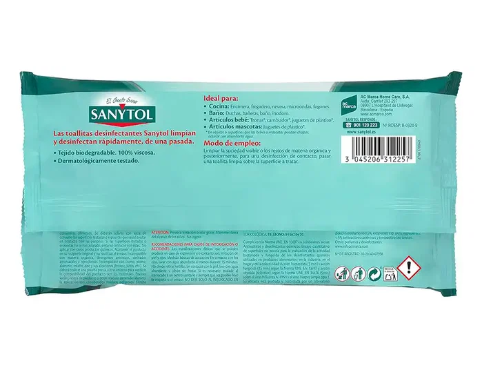 Sanytol Toallitas Desinfectantes Multisuperficies 30 unidades Sanytol Toallitas Desinfectantes Multisuperficies 30 unidades