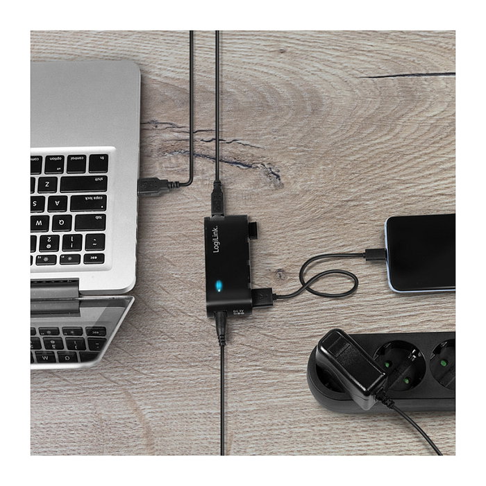 LogiLink UA0085 Hub USB 2.0 de 4 puertos, Negro LogiLink UA0085 Hub USB 2.0 de 4 puertos, Negro