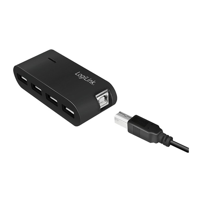 LogiLink UA0085 Hub USB 2.0 de 4 puertos, Negro LogiLink UA0085 Hub USB 2.0 de 4 puertos, Negro
