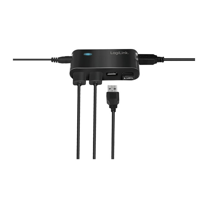 LogiLink UA0085 Hub USB 2.0 de 4 puertos, Negro LogiLink UA0085 Hub USB 2.0 de 4 puertos, Negro