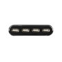 LogiLink UA0085 Hub USB 2.0 de 4 puertos, Negro