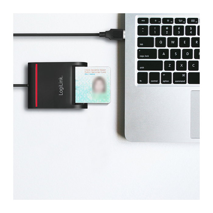 LogiLink Lector de smart card y DNI electrónico USB externo, Negro LogiLink Lector de smart card y DNI electrónico USB externo, Negro
