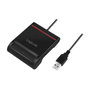 LogiLink Lector de smart card y DNI electrónico USB externo, Negro