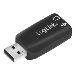 Logilink Adaptador de audio USB 5.1 con sonido 3D Negro