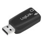 Logilink Adaptador de audio USB 5.1 con sonido 3D Negro