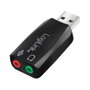 Logilink Adaptador de audio USB 5.1 con sonido 3D Negro