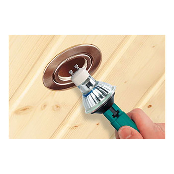 Wolfcraft Ventosa para extraer bombillas dicroicas GU10 y MR16