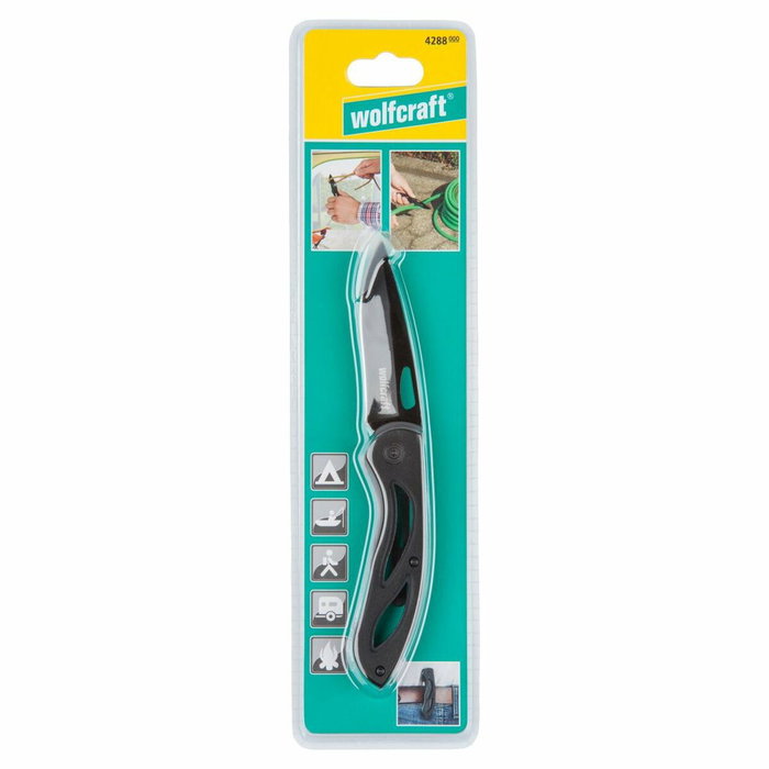 Wolfcraft Navaja para ocio con hoja plegable 4288000