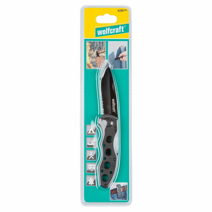 Wolfcraft Navaja para ocio con hoja plegable 4289000 Wolfcraft Navaja para ocio con hoja plegable 4289000