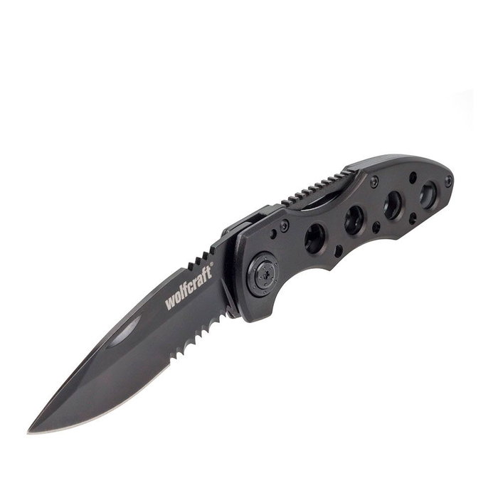 Wolfcraft Navaja Plegable 4289000 para Ocio, Profesional y Doméstico con Cuchilla de 75 mm Wolfcraft Navaja Plegable 4289000 para Ocio, Profesional y Doméstico con Cuchilla de 75 mm