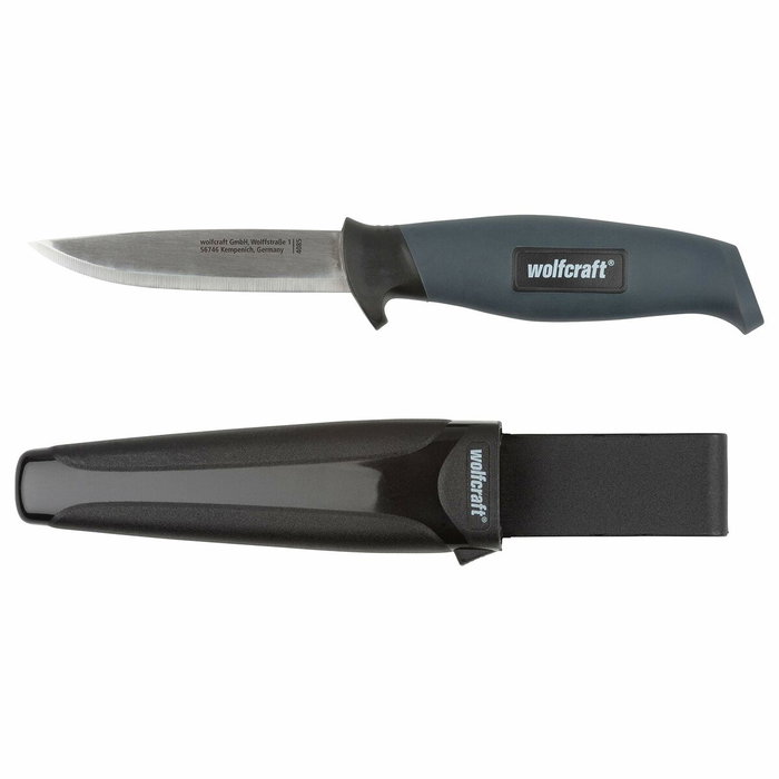 Wolfcraft Cuchillo de exterior con estuche 4085000