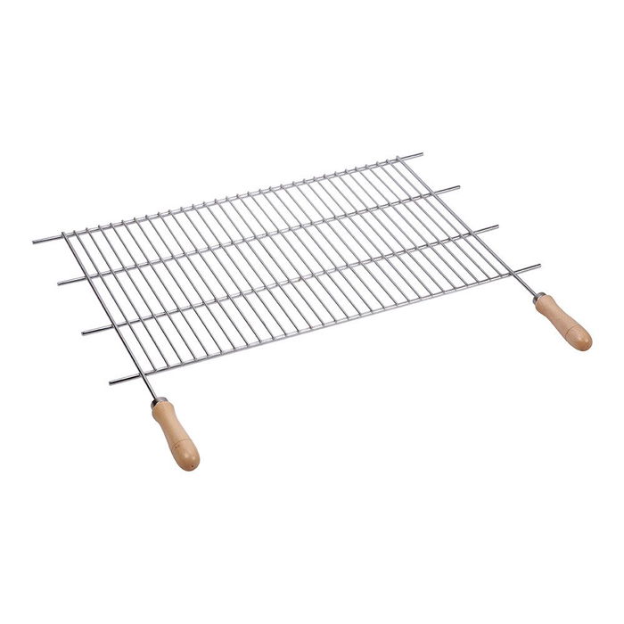 Sauvic Parrilla para Barbacoa de Zinc 100x40cm con Asas de Madera Sauvic Parrilla para Barbacoa de Zinc 100x40cm con Asas de Madera