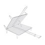 Sauvic Parrilla doble para pescado con acabado zincado 40 x 45 cm