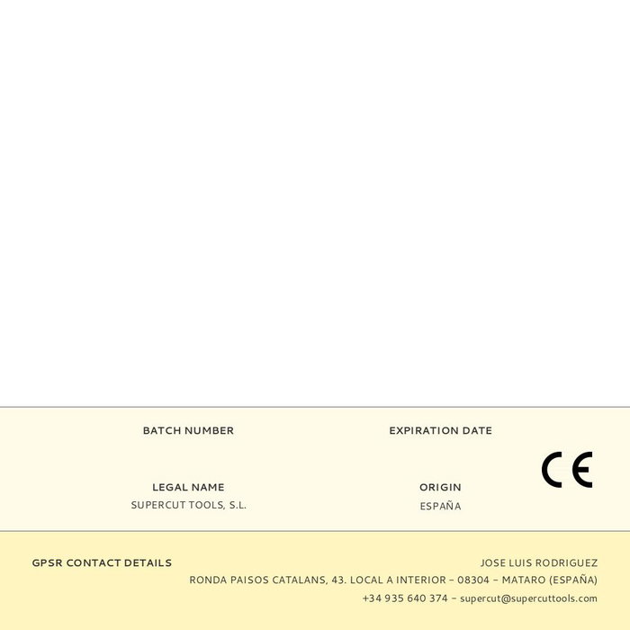 Wuto Punzón Profesional y Doméstico Ø2,7x80mm para Madera sin Fisuras