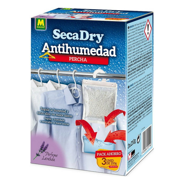 Massó Percha antihumedad Secadry, 3 x 210 g Massó Percha antihumedad Secadry, 3 x 210 g