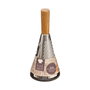 Basic & Co Rallador de acero inoxidable y acacia ø11,5 x 25,5 cm