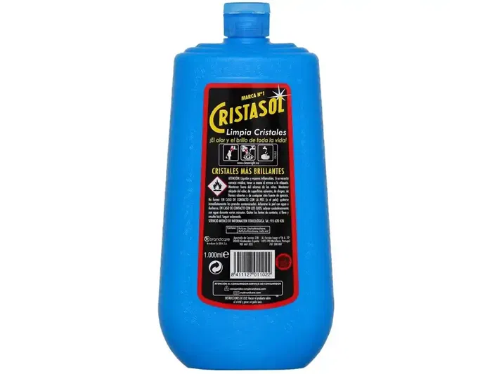 Cristasol Limpiacristales Botella 1 Litro para Cristales y Espejos