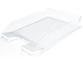 Q-connect Bandeja sobremesa plástico transparente 240x70x340 mm